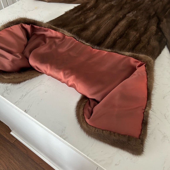 Real Mink Fur Coat (Weiss) - Picture 2 of 6